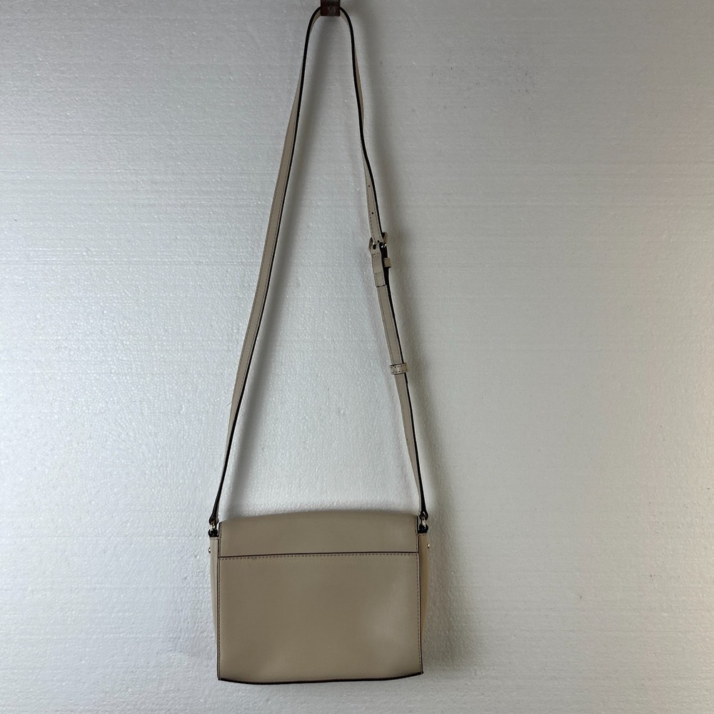 Kate Spade New‎ York Hollie Street Ruby Crossbody Bag Purse Beige Bow Minimalist - Picture 3 of 16